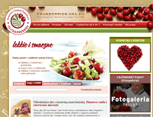 Tablet Screenshot of cranberries-usa.pl